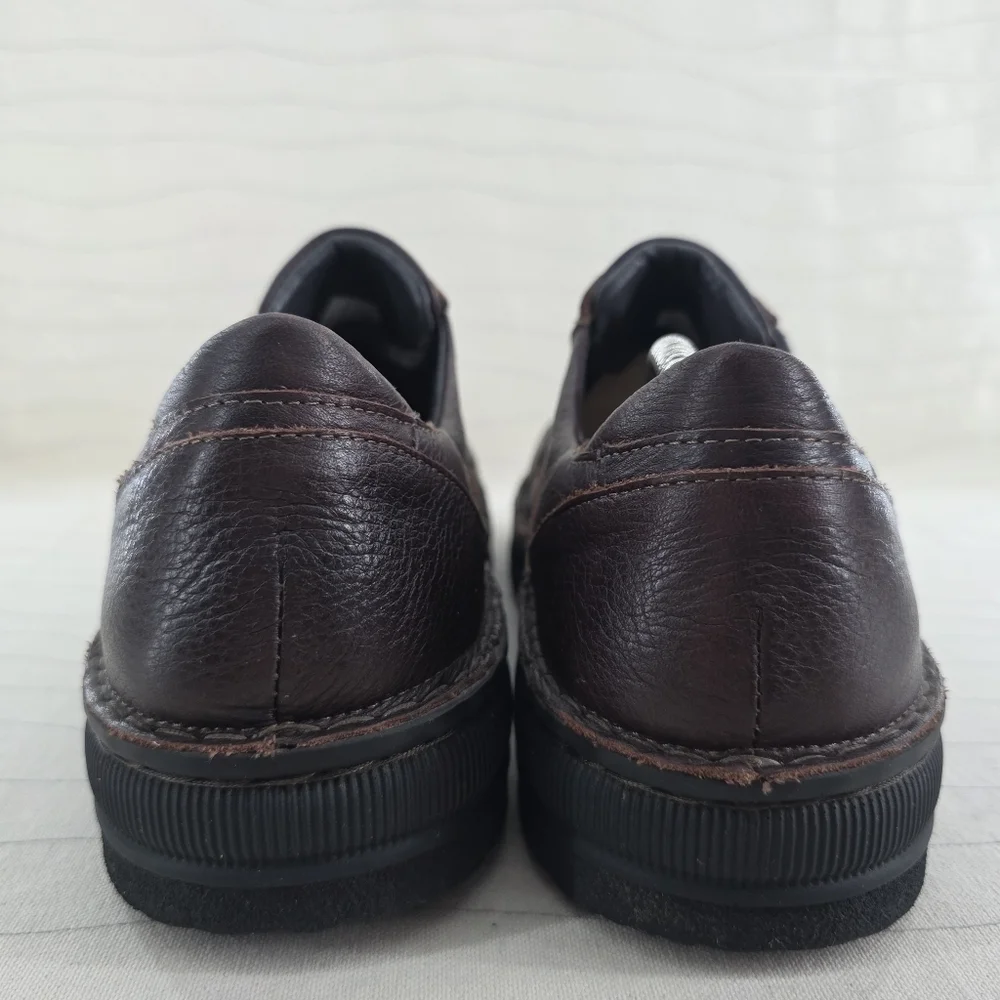 NAOT Mens Olaf Lace‑Up Dark Brown Leather Shoes Made in Israel Size 13 US/ 46 EU